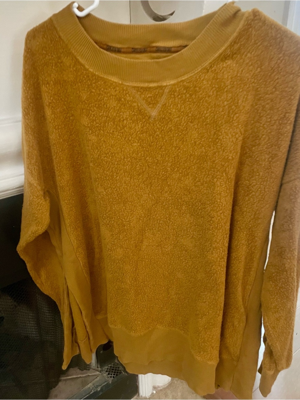 aerie Mustard Yellow Crewneck Sweater